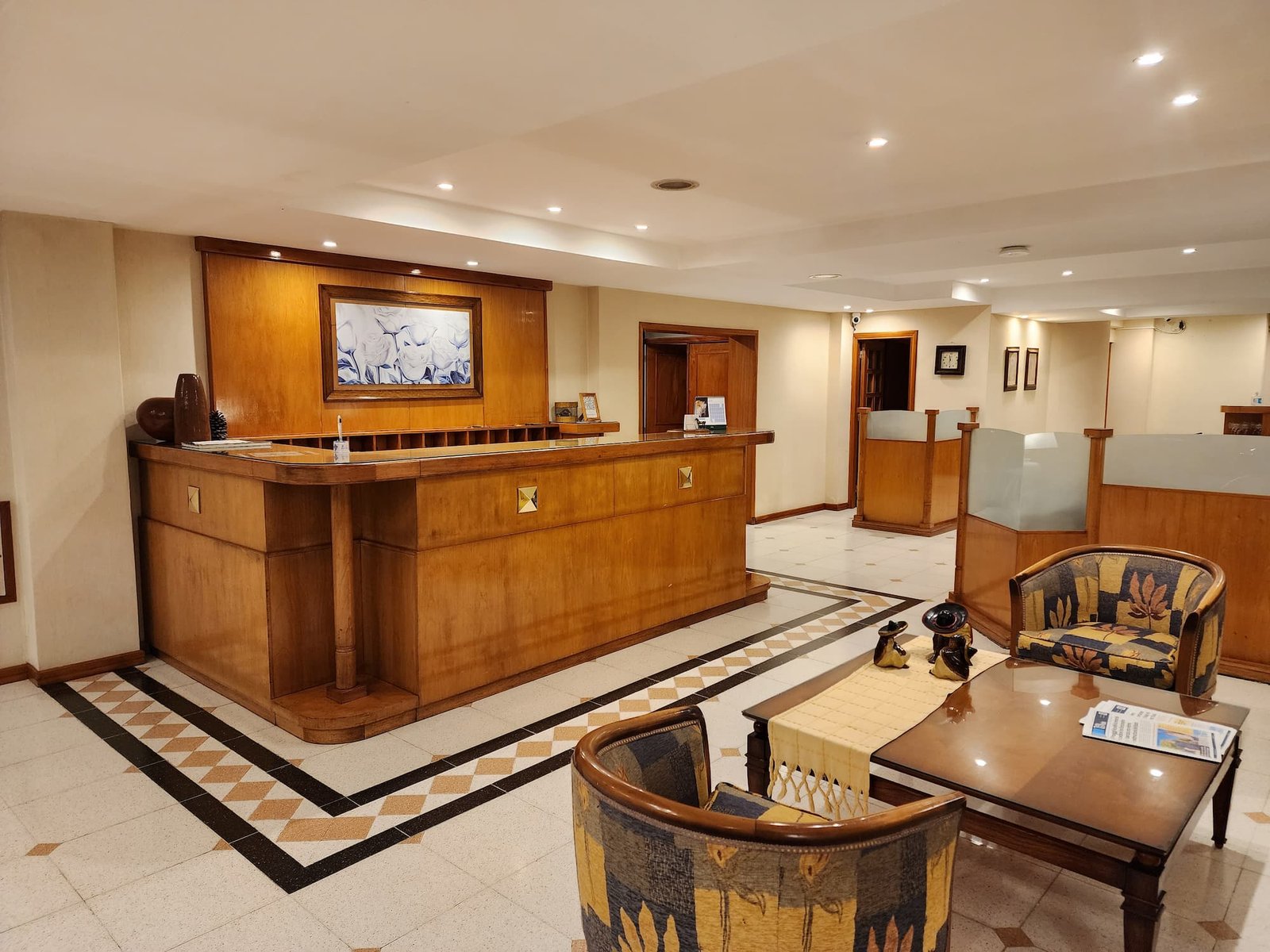 Recepción y conserjería del Hotel Piero Villa Mercedes